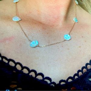 solid 10k gold baroque pearl necklace🐚 46cm